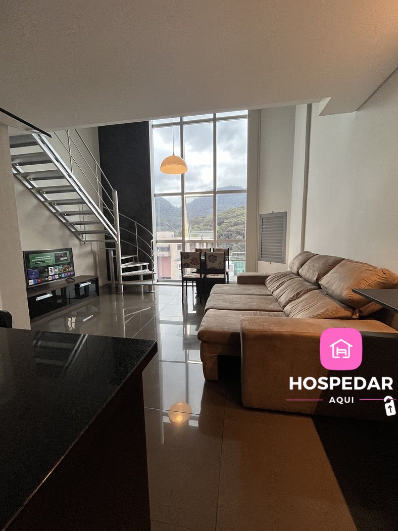 Saint Sebastian Flat 515 - Com Hidro! até 3 pessoas, Duplex,