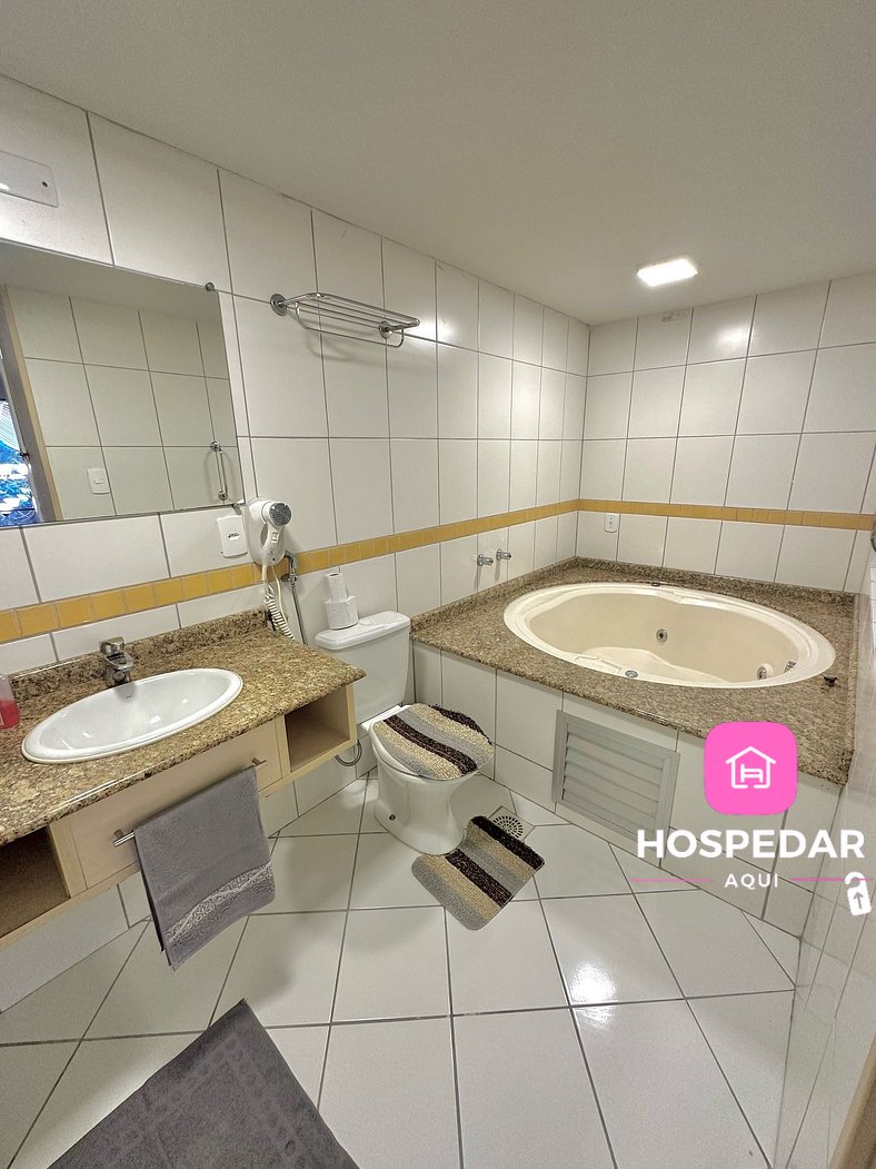 Saint Sebastian Flat 716 - Com Hidro! até 3 pessoas, Duplex,